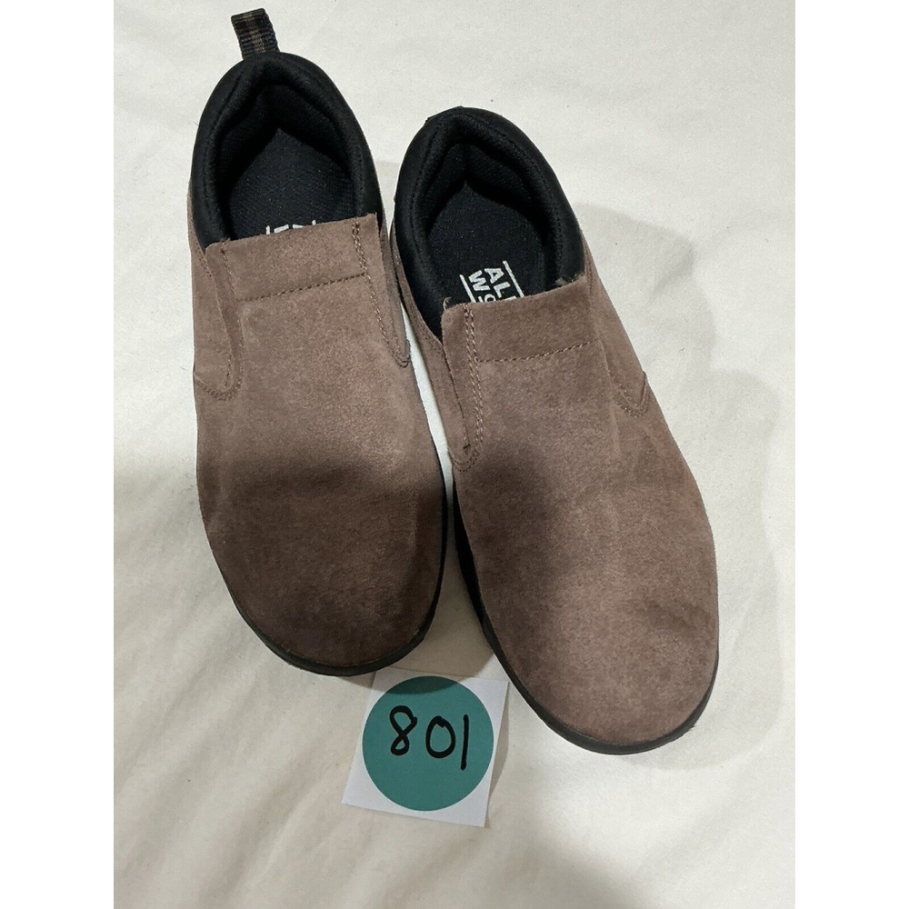 Woman’s Alpine Woods Brown Suede Slip On Shoe Size 8.5 Wide